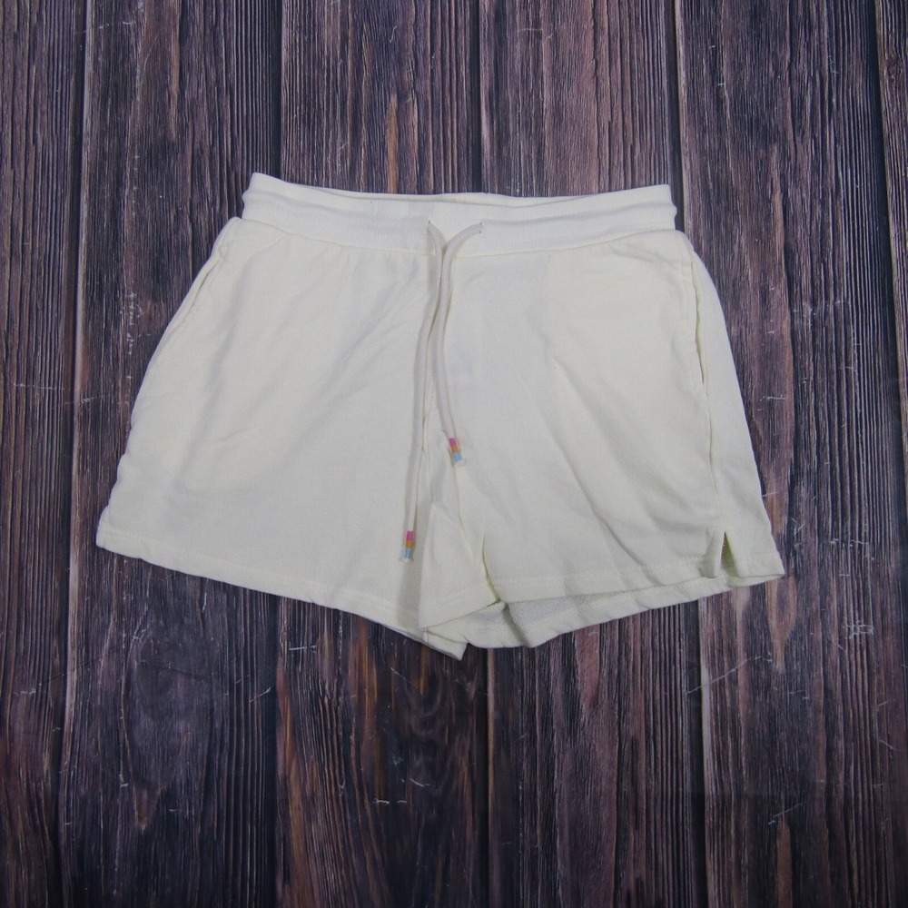 Marineโ Layer NEW NWT Womens Small White Maple Vintage Terry Shorts